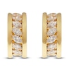 Thumbnail Image 1 of Crivelli Marquise-Cut Diamond Hoop Earrings 2 ct tw 18K Yellow Gold
