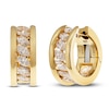 Thumbnail Image 2 of Crivelli Marquise-Cut Diamond Hoop Earrings 2 ct tw 18K Yellow Gold