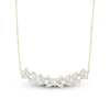 Thumbnail Image 1 of Baguette & Round-Cut Lab-Grown Diamond Smile Necklace 1 ct tw 14K Yellow Gold 18"