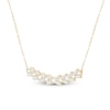 Thumbnail Image 2 of Baguette & Round-Cut Lab-Grown Diamond Smile Necklace 1 ct tw 14K Yellow Gold 18"