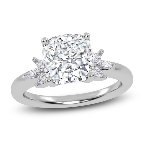 Cushion-Cut Lab-Grown Diamond Engagement Ring 2-1/6 ct tw 14K White Gold