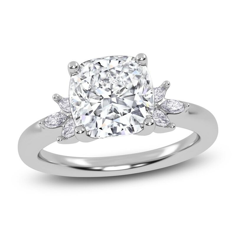Main Image 1 of Cushion-Cut Created By Jared Studio Lab-Grown Diamond Engagement Ring 2-1/6 ct tw 14K White Gold