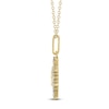 Thumbnail Image 3 of Diamond Bee Medallion Necklace 1/4 ct tw 10K Yellow Gold 18"