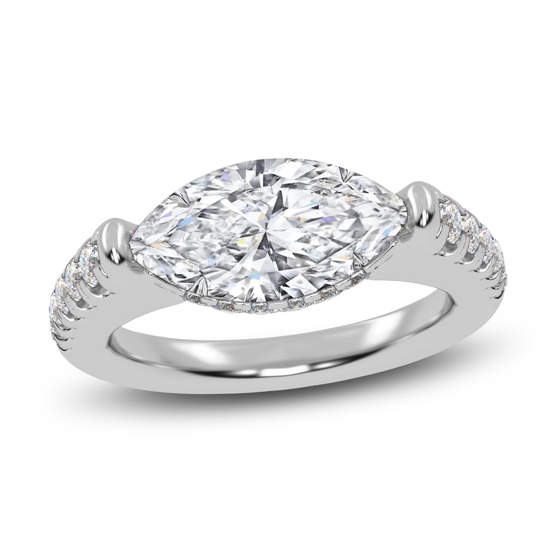 Main Image 1 of Marquise-Cut Created By Jared Studio Lab-Grown Diamond Engagement Ring 2-1/3 ct tw 14K White Gold
