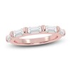 Thumbnail Image 1 of Certified Baguette-Cut Created By Jared Studio Lab-Created Diamond Five-Stone Anniversary Ring 1 ct tw 14K Rose Gold
