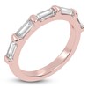 Thumbnail Image 2 of Certified Baguette-Cut Created By Jared Studio Lab-Created Diamond Five-Stone Anniversary Ring 1 ct tw 14K Rose Gold