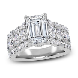 Emerald-Cut Created By Jared Studio Lab-Grown Diamond Engagement Ring 3-3/4 ct tw 14K White Gold