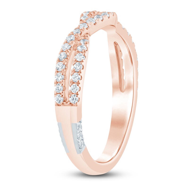 Main Image 2 of Pnina Tornai Diamond Split Twist Wedding Band 1/3 ct tw 14K Rose Gold