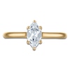 Thumbnail Image 3 of Marquise-Cut Lab-Grown Diamond Solitaire Plus Engagement Ring 7/8 ct tw 18K Yellow Gold (VS2/F)