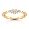 Thumbnail Image 1 of J'Lure Lab-Grown Diamond Scalloped Wedding Band 1/8 ct tw 18K Yellow Gold
