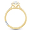 Thumbnail Image 4 of Pnina Tornai Princess-Cut Diamond Halo Engagement Ring 7/8 ct tw 14K Yellow Gold