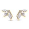 Thumbnail Image 1 of J'Lure Kite Step-Cut Lab-Grown Diamond Three-Stone Earrings 2-7/8 ct tw 14K Yellow Gold