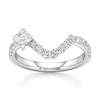 Thumbnail Image 1 of J'Lure Square-Emerald Step-Cut Lab-Created Diamond Contour Wedding Band 3/4 ct tw 18K White Gold