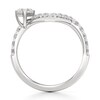 Thumbnail Image 2 of J'Lure Square-Emerald Step-Cut Lab-Created Diamond Contour Wedding Band 3/4 ct tw 18K White Gold