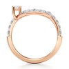 Thumbnail Image 2 of J'Lure Imperial-Emerald Step-Cut Lab-Grown Diamond Contour Wedding Band 7/8 ct tw 18K Rose Gold