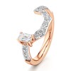 Thumbnail Image 4 of J'Lure Imperial-Emerald Step-Cut Lab-Grown Diamond Contour Wedding Band 7/8 ct tw 18K Rose Gold