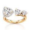 Thumbnail Image 1 of J'Lure Trillion Curved Brilliant-Cut Lab-Grown Diamond Engagement Ring 2-1/5 ct tw 18K Yellow Gold