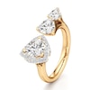 Thumbnail Image 4 of J'Lure Trillion Curved Brilliant-Cut Lab-Grown Diamond Engagement Ring 2-1/5 ct tw 18K Yellow Gold