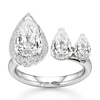 Thumbnail Image 1 of J'Lure Pear Step-Cut Lab-Grown Diamond Engagement Ring 3-5/8 ct tw 18K White Gold