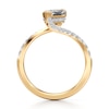 Thumbnail Image 2 of J'Lure Leaf Step-Cut Lab-Grown Diamond Bypass Engagement Ring 1-1/3 ct tw 18K Yellow Gold