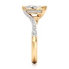 Thumbnail Image 3 of J'Lure Leaf Step-Cut Lab-Grown Diamond Bypass Engagement Ring 1-1/3 ct tw 18K Yellow Gold
