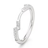 Thumbnail Image 4 of J'Lure Lab-Grown Diamond Angled Contour Wedding Band 1/5 ct tw 18K White Gold