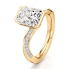 Thumbnail Image 4 of J'Lure Radiant Brilliant-Cut Lab-Grown Diamond Bypass Engagement Ring 3-1/4 ct tw 18K Yellow Gold