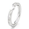 Thumbnail Image 4 of J'Lure Baguette-Cut Lab-Created Diamond Contour Wedding Band 1/3 ct tw 18K White Gold