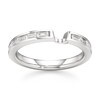 Thumbnail Image 1 of J'Lure Baguette-Cut Lab-Grown Diamond Contour Wedding Band 1/3 ct tw 18K White Gold