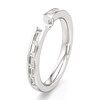 Thumbnail Image 4 of J'Lure Baguette-Cut Lab-Grown Diamond Contour Wedding Band 1/3 ct tw 18K White Gold