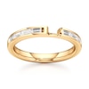 Thumbnail Image 1 of J'Lure Baguette-Cut Lab-Grown Diamond Contour Wedding Band 1/3 ct tw 18K Yellow Gold