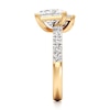 Thumbnail Image 3 of J'Lure Radiant Brilliant-Cut Two-Stone Lab-Created Diamond Engagement Ring 3-3/8 ct tw 18K Yellow Gold