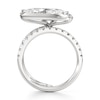 Thumbnail Image 2 of J'Lure Moval Old-Cut Lab-Grown Diamond Spiral Engagement Ring 3-7/8 ct tw 18K White Gold