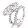 Thumbnail Image 4 of J'Lure Moval Old-Cut Lab-Grown Diamond Spiral Engagement Ring 3-7/8 ct tw 18K White Gold