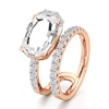 Thumbnail Image 4 of J'Lure Oval Portrait-Cut Lab-Grown Diamond Spiral Engagement Ring 3-5/8 ct tw 18K Rose Gold