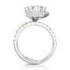 Thumbnail Image 2 of J'Lure Pentagon Brilliant-Cut Lab-Grown Diamond Spiral Engagement Ring 3-7/8 ct tw 18K White Gold