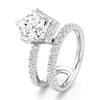 Thumbnail Image 4 of J'Lure Pentagon Brilliant-Cut Lab-Grown Diamond Spiral Engagement Ring 3-7/8 ct tw 18K White Gold