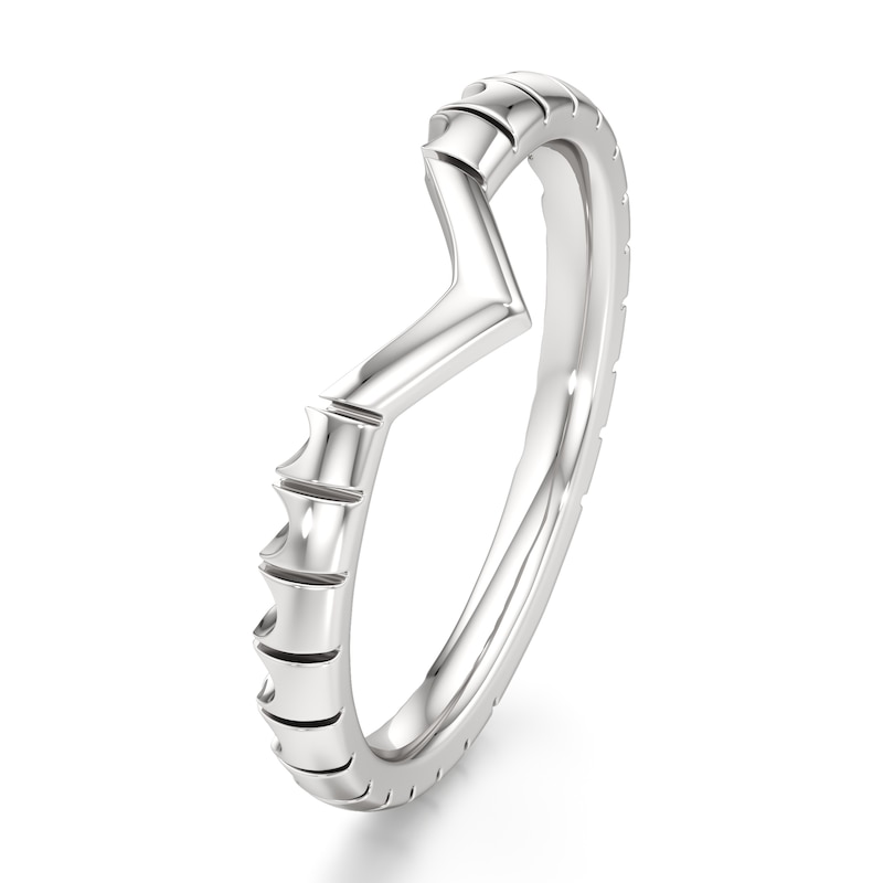 Main Image 4 of J'Lure Contour Wedding Band 18K White Gold