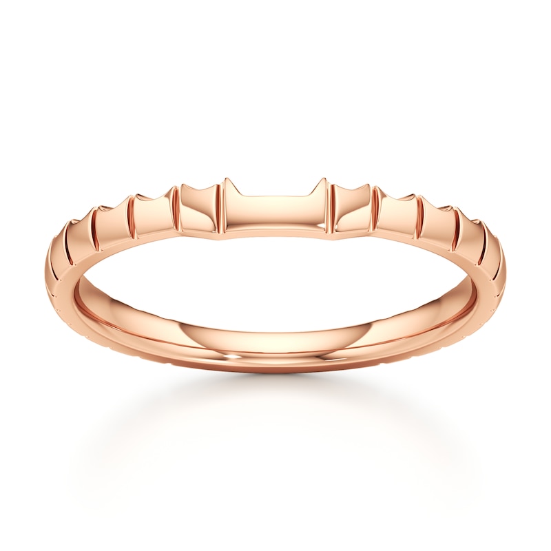 Main Image 1 of J'Lure Contour Wedding Band 18K Rose Gold