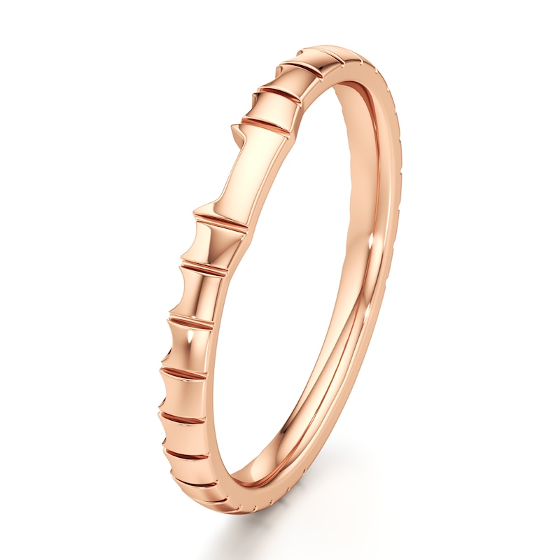 Main Image 4 of J'Lure Contour Wedding Band 18K Rose Gold