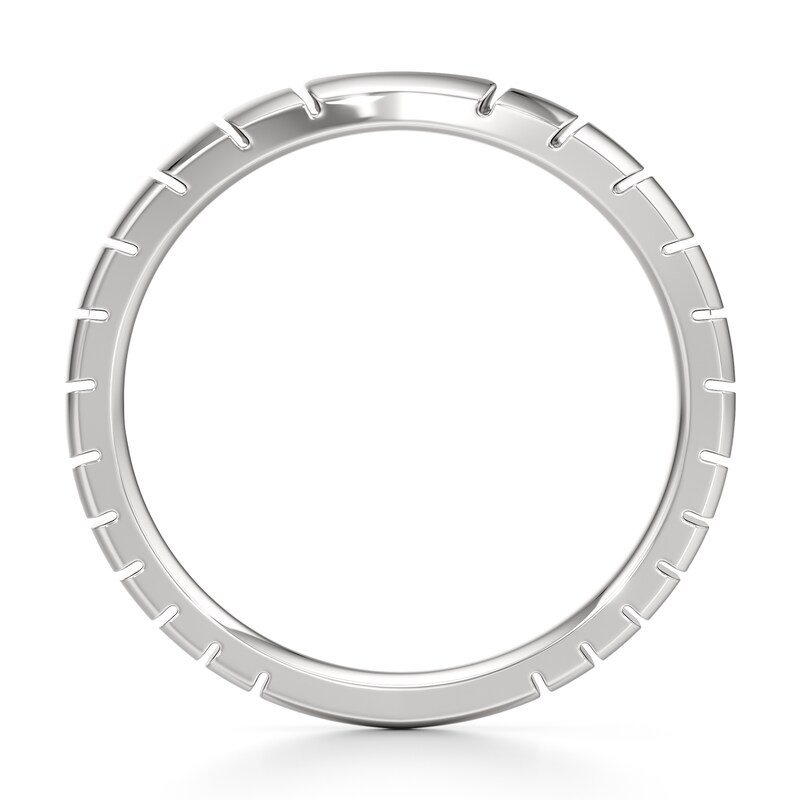Main Image 2 of J'Lure Contour Wedding Band 18K White Gold