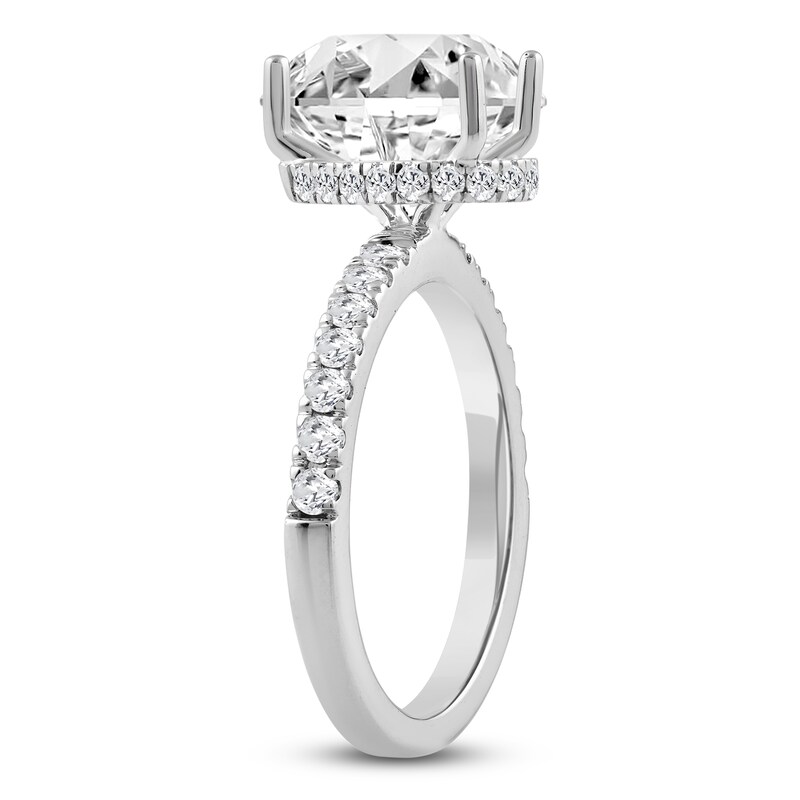 Main Image 2 of Pear-Shaped Lab-Grown Diamond Engagement Ring 2-1/2 ct tw 14K White Gold