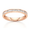 Thumbnail Image 1 of J'Lure Baguette & Round-Cut Lab-Grown Diamond Wedding Band 3/8 ct tw 18K Rose Gold