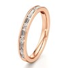 Thumbnail Image 4 of J'Lure Baguette & Round-Cut Lab-Grown Diamond Wedding Band 3/8 ct tw 18K Rose Gold