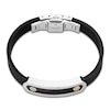 Thumbnail Image 2 of Baraka Men's Rubber Strap Bracelet with Stainless Steel, Carbon Fiber & 18K Yellow Gold 7.75"