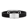 Thumbnail Image 3 of Baraka Men's Rubber Strap Bracelet with Stainless Steel, Carbon Fiber & 18K Yellow Gold 7.75"