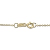 Thumbnail Image 2 of Cultured Pearl & Diamond Accent Wishbone Necklace 10K Yellow Gold 18"
