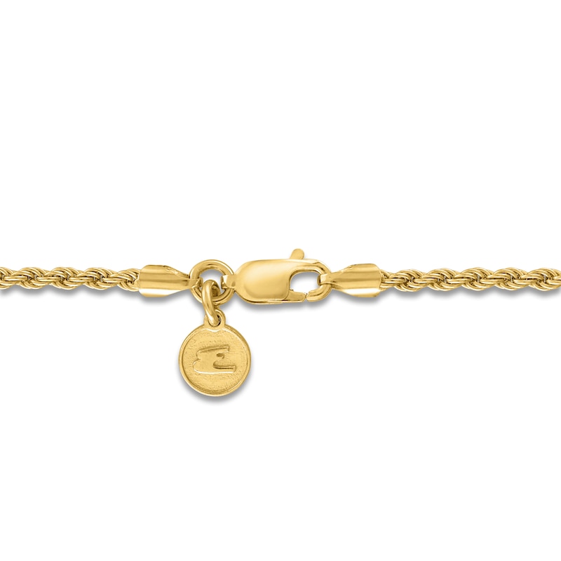 Main Image 4 of 1933 by Esquire Men's Natural Tiger's Eye Quartz & Diamond Necklace 1/4 ct tw 14K Yellow Gold-Plated Sterling Silver 22"