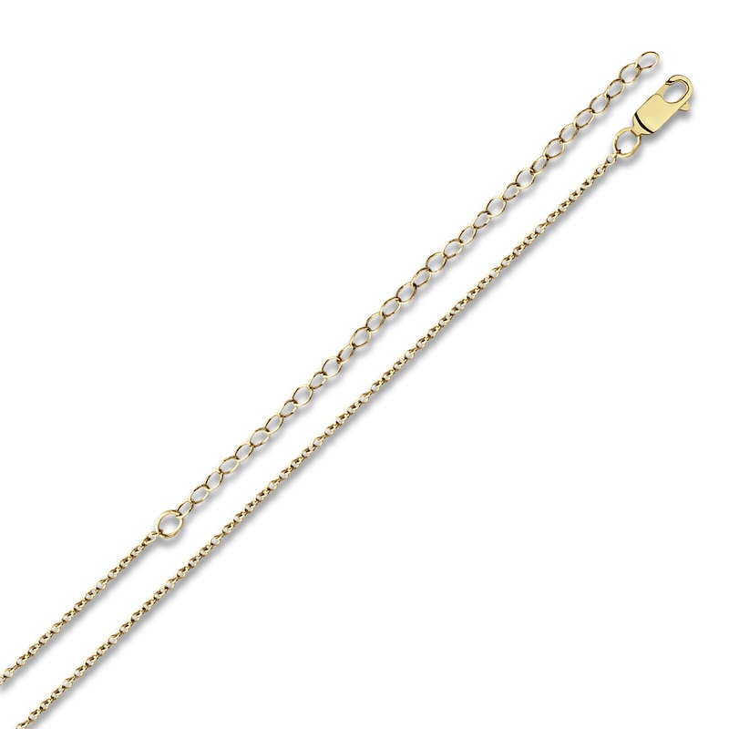 Main Image 3 of Script Nameplate Necklace 10K Yellow Gold 18"