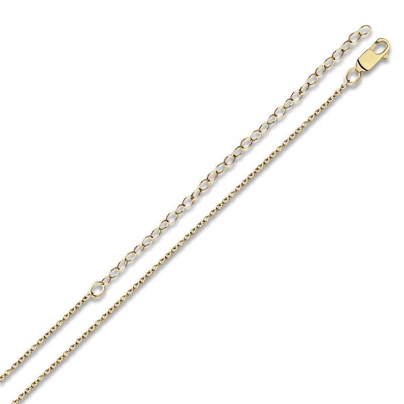 Main Image 3 of Engravable Name Bar Necklace with Heart Cutout 14K Yellow Gold 18"